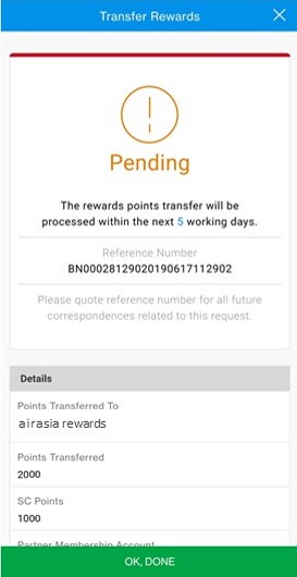 Transfer Rewards Steps5