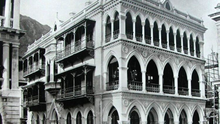 An historic photograph of a branch in China.