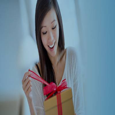 Box, Opening Present, Person